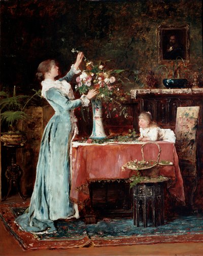 Composizione di un bouquet da Mihály Munkácsy