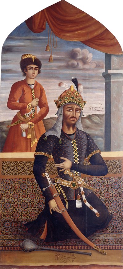 Ritratto di Afrasiyab, re di Turan da MihrAli