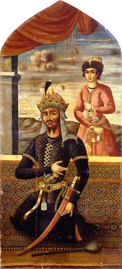 Ritratto di Afrasiyab, re di Turan da Mihr Ali