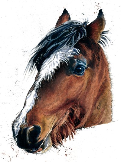 Il cavallo sul bianco, 2020 da Mike Davis