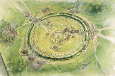 Stonehenge Fase 2, c27° secolo a.C., c1990-2010 da Mike Seaforth