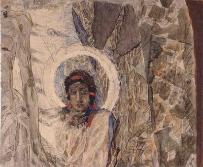 Testa di angelo, 1887 da Mikhail Aleksandrovich Vrubel