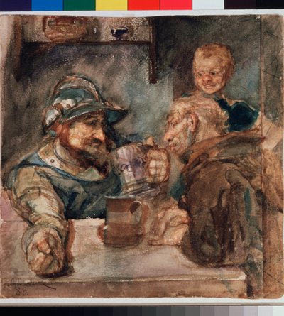 Sopra un boccale di birra da Mikhail Aleksandrovich Vrubel