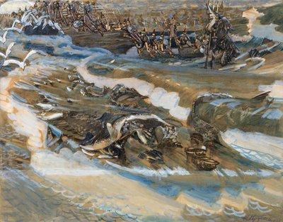 Illustrazione per la fiaba dello Zar Saltan di A. Pushkin da Mikhail Aleksandrovich Vrubel
