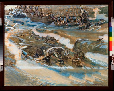 Illustrazione per la fiaba dello zar Saltan di Aleksandr Puškin da Mikhail Aleksandrovich Vrubel