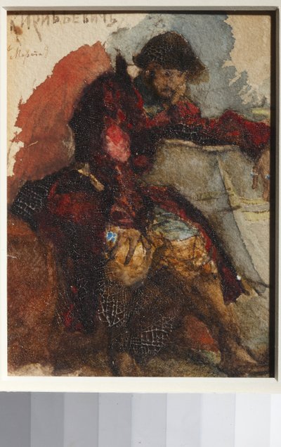Illustrazione al poema Il canto del mercante Kalashnikov di M. Lermontov da Mikhail Aleksandrovich Vrubel