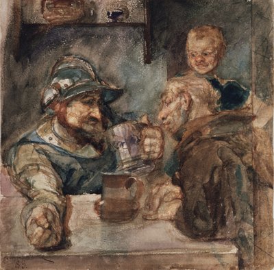 Sopra un boccale di birra, 1883 da Mikhail Aleksandrovich Vrubel