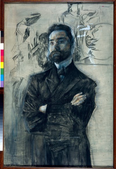 Ritratto del poeta Valeri Iakovlevitch Brioussov (1873-1924) da Mikhail Aleksandrovich Vrubel