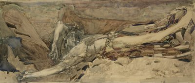 Il demone abbattuto, 1901 da Mikhail Aleksandrovich Vrubel