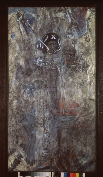 La Visione del Profeta Ezechiele da Mikhail Aleksandrovich Vrubel