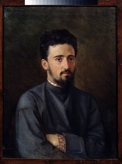 Ritratto dello scrittore Vsevolod Mikhailovitch Garchine da Mikhail Georgievich Malyshev