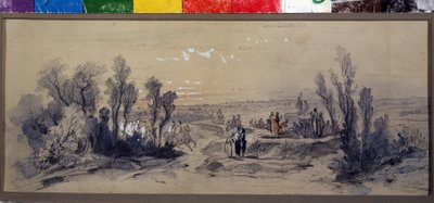 Disegno del sipario per l
