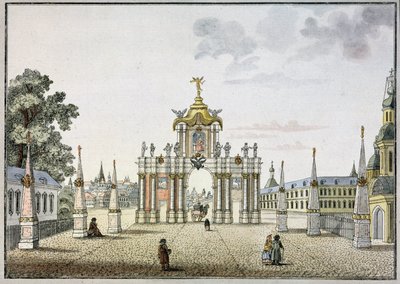 Le Porte Rosse a Mosca da Mikhail Ivanovich (after) Makhaev