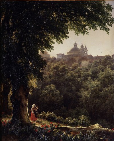 Ariccia vicino a Roma, 1836 da Mikhail Ivanovich Lebedev