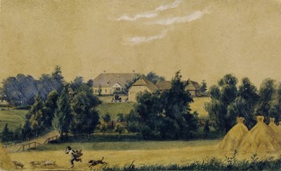 La tenuta di Priyutino, 1830s da Mikhail Ivanovich Lebedev