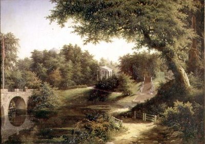 Veduta nei Giardini di Pavlovsk da Mikhail Ivanovich Lebedev