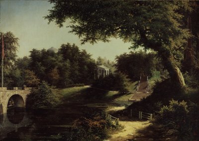 Vista del Parco a Pavlovsk da Mikhail Ivanovich Lebedev