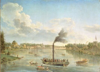Grande Palazzo di Peterhof al Golfo di Finlandia da Mikhail Ivanovich Makhaev