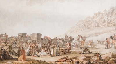 La Morte del Principe Grigori Potyomkin nella Steppa della Bessarabia, 1791 da Mikhail Matveevich Ivanov