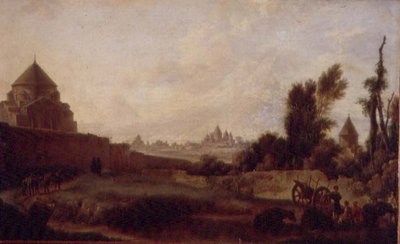 Veduta di Echmiadzin in Armenia da Mikhail Matveevich Ivanov