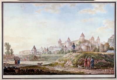 Vista della fortezza di Tighina a Bendery in Moldavia da Mikhail Matveevich Ivanov