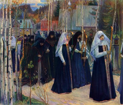 Dopo aver preso il velo, 1898, 1965 da Mikhail Nesterov