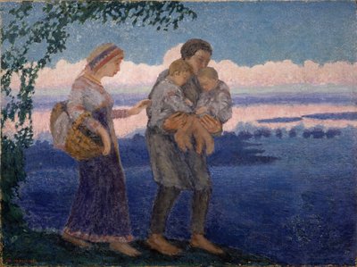 Ritorno a casa serale, 1906 da Mikhail Nikolayevich Yakovlev