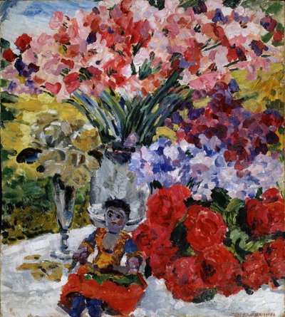 Fiori e una bambola, 1916 da Mikhail Nikolayevich Yakovlev