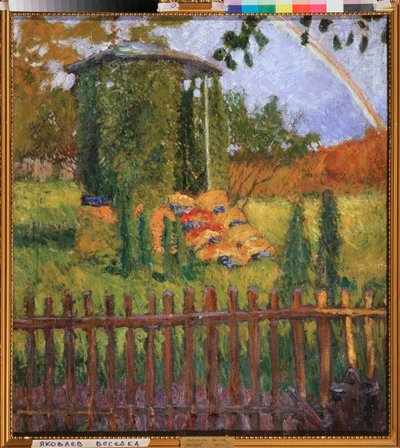 Un pergolato da giardino - Dipinto di Mikhail Nikolayevich Yakovlev (1880-1942) da Mikhail Nikolayevich Yakovlev