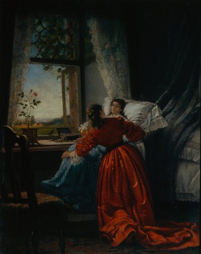 Visitare i malati, 1885 da Mikhail Petrovich Klodt Baron