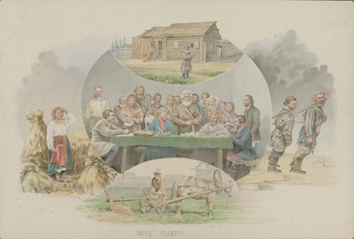 Raccolta delle tasse, 1862 da Mikhail Stepanovich Znamensky