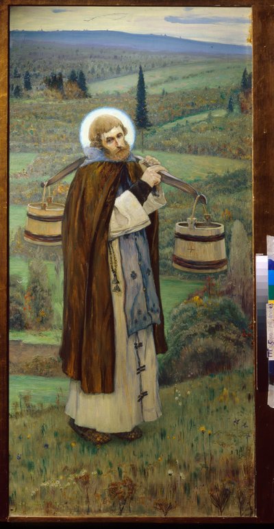 Le fatiche di San Sergio da Mikhail Vasilievich Nesterov