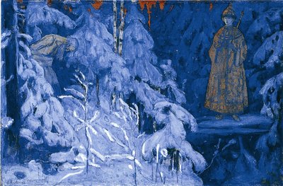 Ivan Susanin riceve una visione di Mikhail Fyodorovich, 1906 da Mikhail Vasilievich Nesterov