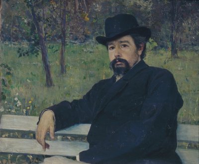 Ritratto del pittore Nikolai Alexandrovich Yaroshenko, 1897 da Mikhail Vasilievich Nesterov