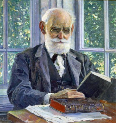 Ritratto del fisiologo, psicologo e medico Ivan P. Pavlov, 1930 da Mikhail Vasilyevich Nesterov
