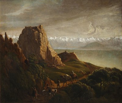 Paesaggio caucasico con cammelli da Mikhail Yuryevich Lermontov