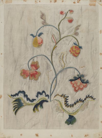 Dettaglio del Copriletto da Mildred E. Bent