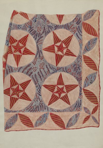Applique trapunta da Mildred E. Bent