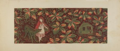 Tessuto stampato, c. 1940 da Mildred Ford