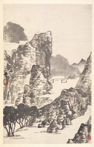Paesaggio dopo Mi Fu da Min Zhen