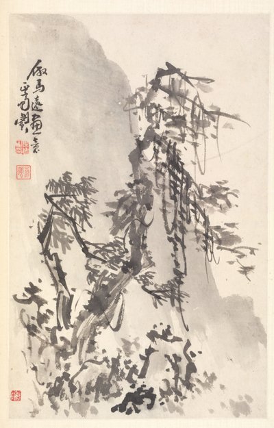 Paesaggio nello stile di Ma Yuan da Min Zhen