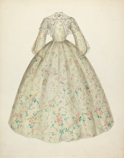 Vestito con colletto a mantella da Mina Lowry