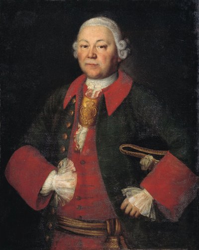 Ritratto del Conte Ivan Terentyevich Meshchersky, 1756 da Mina Lukich Kolokolnikov