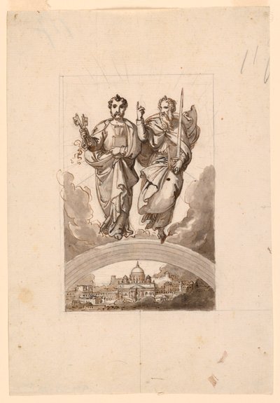 Santi Pietro e Paolo sopra il Vaticano da Minardi Tommaso