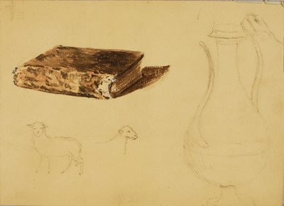 (Pecora, Vaso, Libro) Studi da Miner Kilbourne Kellogg