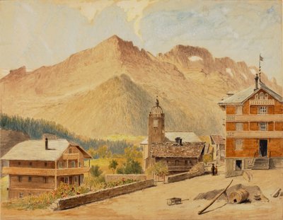 Champery e il monte Bounaveau, Svizzera da Miner Kilbourne Kellogg