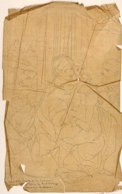 Sacra Famiglia (dopo Annibale Caracci) da Miner Kilbourne Kellogg