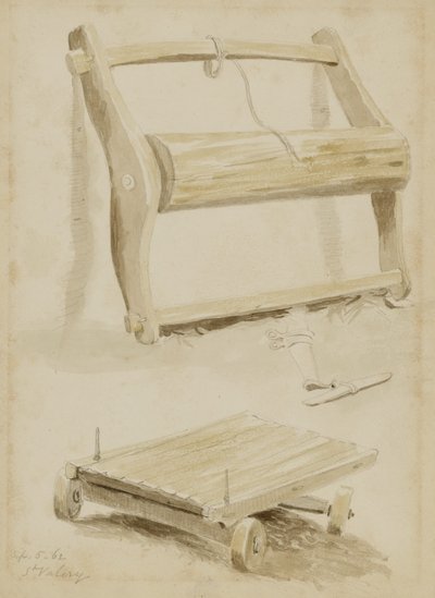 Carrello di legno, St. Valery da Miner Kilbourne Kellogg