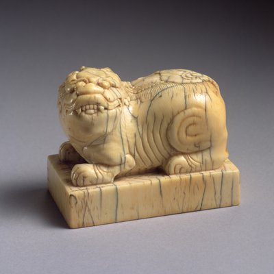 Sigillo a forma di qilin, XV-XVII secolo da Ming Dynasty Chinese School
