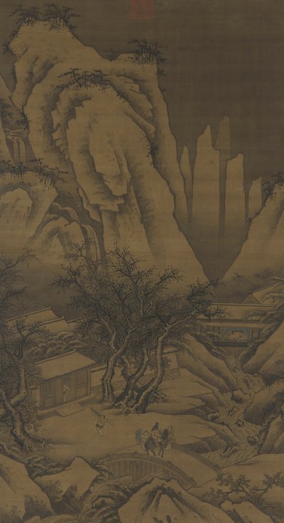 Gita in un giorno di neve, c.1500 da Ming Dynasty Chinese School